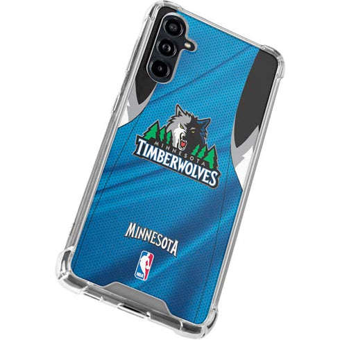 NBA Minnesota Timberwolves Jersey Galaxy A54 5G Clear Case