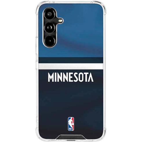 NBA Minnesota Timberwolves Jersey Galaxy A54 5G Clear Case