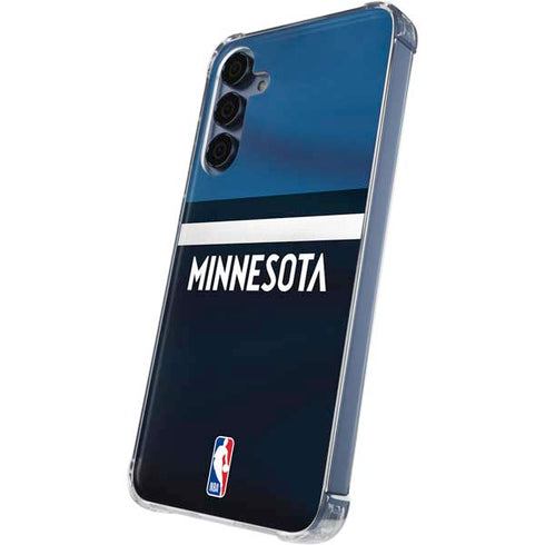 NBA Minnesota Timberwolves Jersey Galaxy A55 5G Clear Case