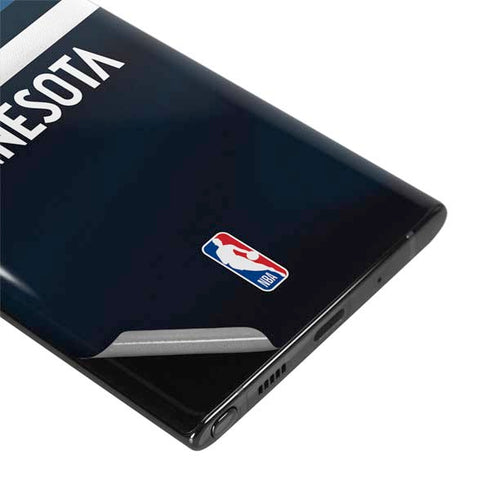 NBA Minnesota Timberwolves Jersey Galaxy Note 10 Plus Skin