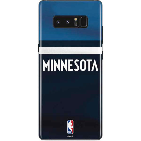 NBA Minnesota Timberwolves Jersey Galaxy Note 8 Skin