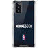 NBA Minnesota Timberwolves Jersey Galaxy Note20 5G Clear Case