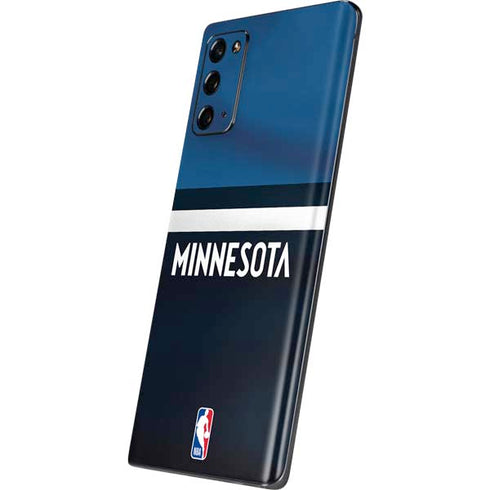 NBA Minnesota Timberwolves Jersey Galaxy Note20 5G Skin