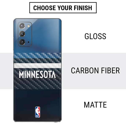 NBA Minnesota Timberwolves Jersey Galaxy Note20 5G Skin