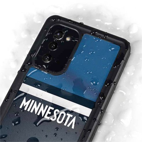 NBA Minnesota Timberwolves Jersey Galaxy Note20 5G Waterproof Case