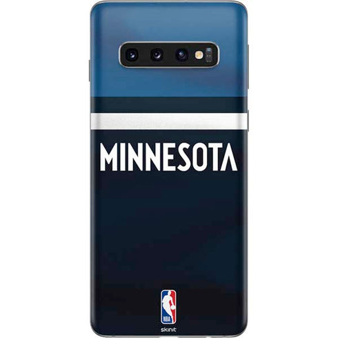 NBA Minnesota Timberwolves Jersey Galaxy S10 Skin