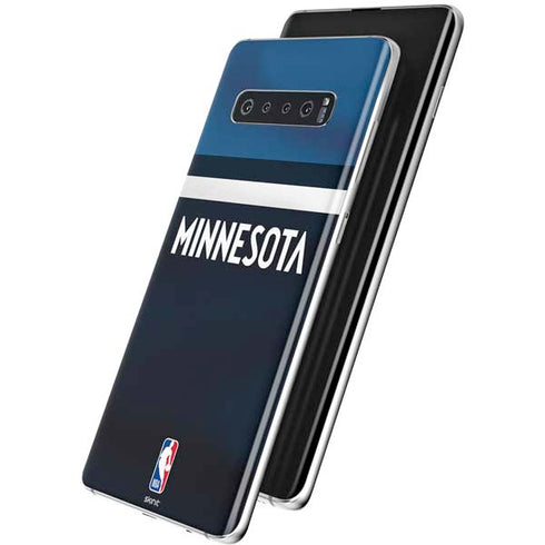 NBA Minnesota Timberwolves Jersey Galaxy S10 Skin