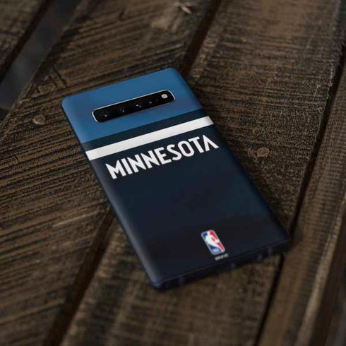 NBA Minnesota Timberwolves Jersey Galaxy S10 Skin