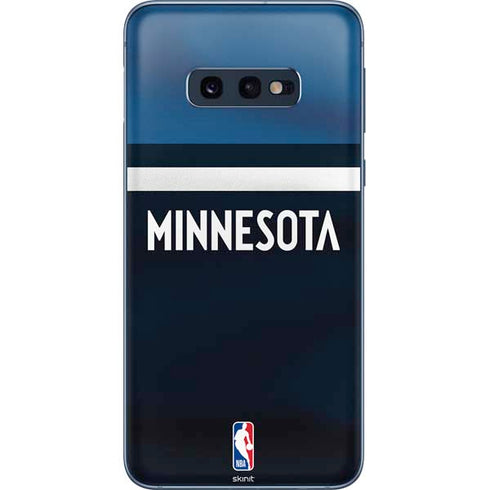 NBA Minnesota Timberwolves Jersey Galaxy S10e Skin
