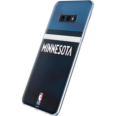 NBA Minnesota Timberwolves Jersey Galaxy S10e Skin