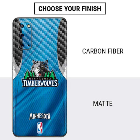 NBA Minnesota Timberwolves Jersey Galaxy S20 Skin