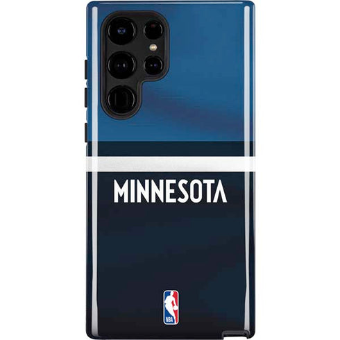 NBA Minnesota Timberwolves Jersey Galaxy S22 Ultra Pro Case