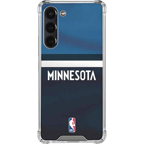 NBA Minnesota Timberwolves Jersey Galaxy S23 Plus Clear Case