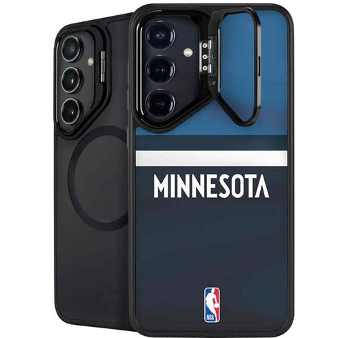 NBA Minnesota Timberwolves Jersey Galaxy S25 Plus Kickstand Case
