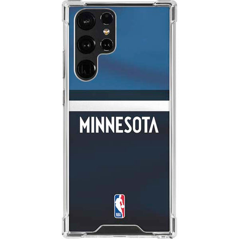 NBA Minnesota Timberwolves Jersey Galaxy S24 Ultra Clear Case
