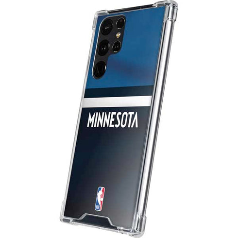 NBA Minnesota Timberwolves Jersey Galaxy S24 Ultra Clear Case