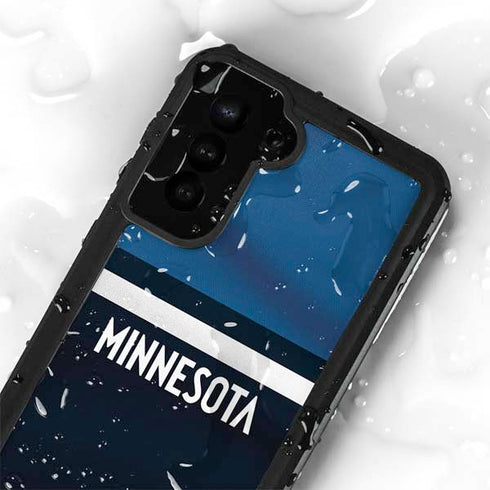 NBA Minnesota Timberwolves Jersey Galaxy S24 Waterproof Case