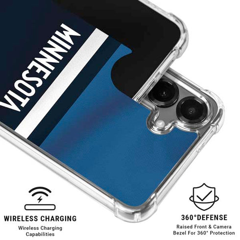 NBA Minnesota Timberwolves Jersey Galaxy S26 Clear Case