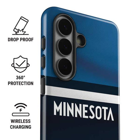 NBA Minnesota Timberwolves Jersey Galaxy S26 Plus Impact Case