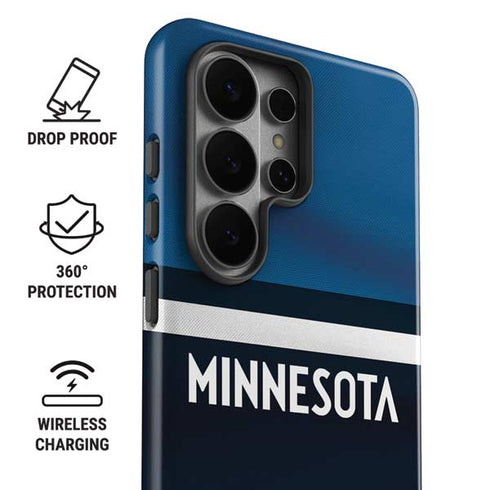 NBA Minnesota Timberwolves Jersey Galaxy S26 Ultra Impact Case