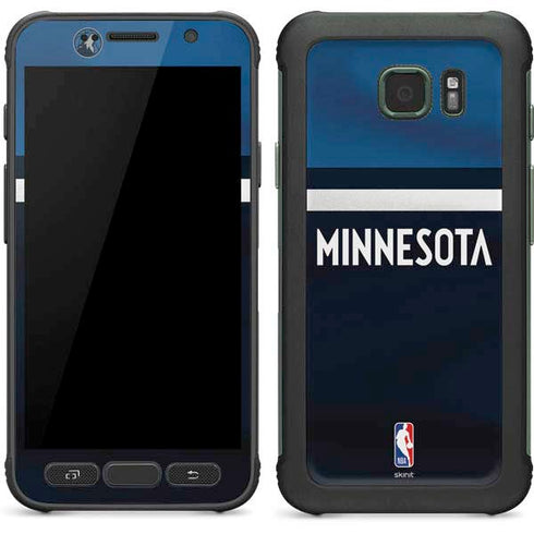 NBA Minnesota Timberwolves Jersey Galaxy S7 Active Skin