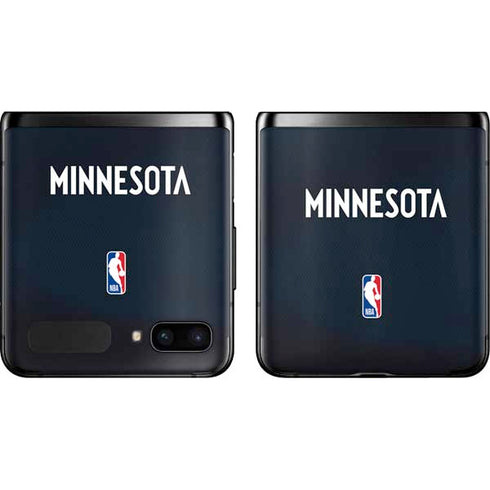 NBA Minnesota Timberwolves Jersey Galaxy Z Flip Skin