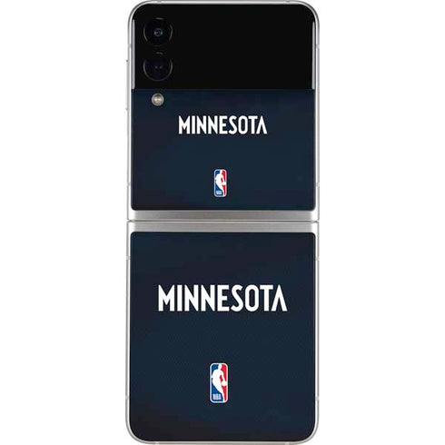 NBA Minnesota Timberwolves Jersey Galaxy Z Flip3 5G Skin