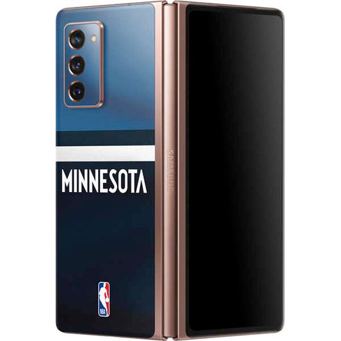 NBA Minnesota Timberwolves Jersey Galaxy Z Fold2 5G Skin