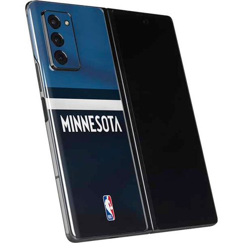 NBA Minnesota Timberwolves Jersey Galaxy Z Fold2 5G Skin