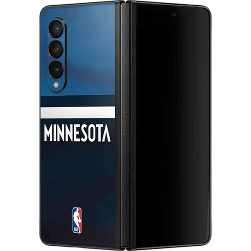 NBA Minnesota Timberwolves Jersey Galaxy Z Fold3 5G Skin