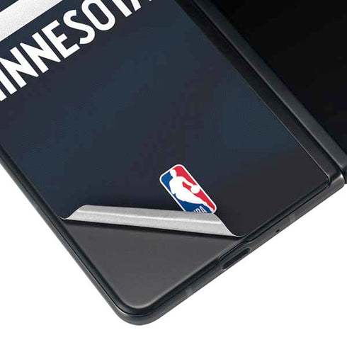 NBA Minnesota Timberwolves Jersey Galaxy Z Fold3 5G Skin