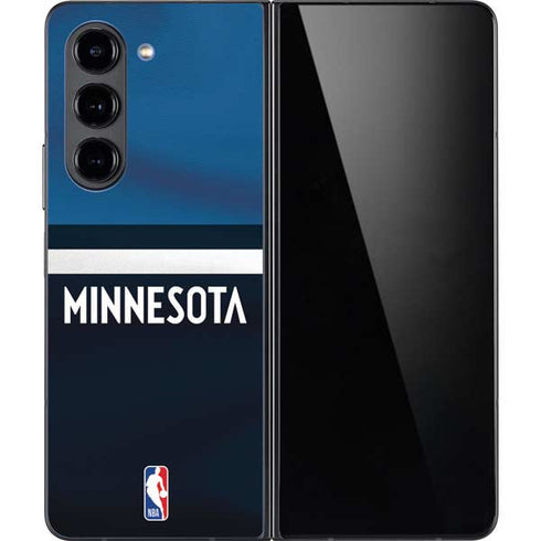 NBA Minnesota Timberwolves Jersey Galaxy Z Fold5 5G Skin