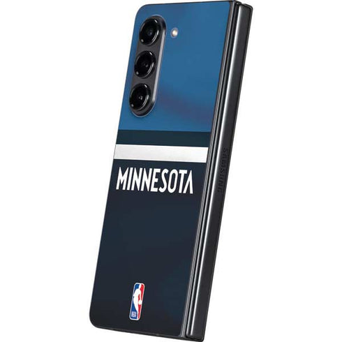 NBA Minnesota Timberwolves Jersey Galaxy Z Fold5 5G Skin