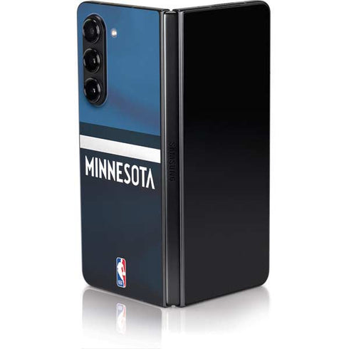 NBA Minnesota Timberwolves Jersey Galaxy Z Fold5 5G Skin