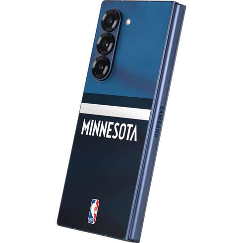 NBA Minnesota Timberwolves Jersey Galaxy Z Fold6 Skin