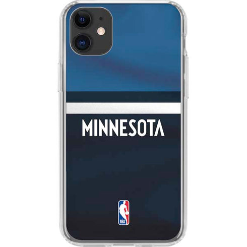 NBA Minnesota Timberwolves Jersey iPhone 11 Clear Case