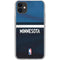 NBA Minnesota Timberwolves Jersey iPhone 11 Clear Case