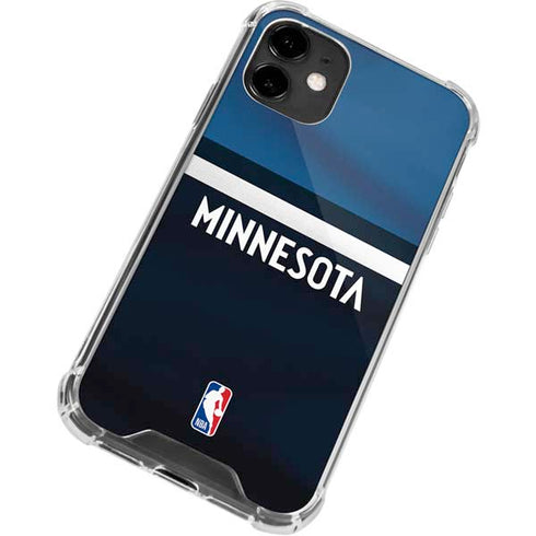 NBA Minnesota Timberwolves Jersey iPhone 12 Mini Clear Case