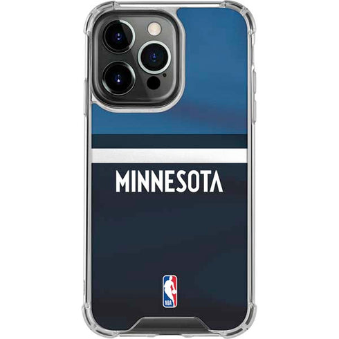 NBA Minnesota Timberwolves Jersey iPhone 13 Pro Clear Case