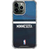 NBA Minnesota Timberwolves Jersey iPhone 13 Pro Max Clear Case