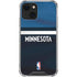 NBA Minnesota Timberwolves Jersey iPhone 14 Plus Clear Case