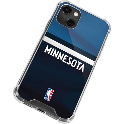 NBA Minnesota Timberwolves Jersey iPhone 14 Plus Clear Case