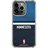 NBA Minnesota Timberwolves Jersey iPhone 14 Pro Clear Case