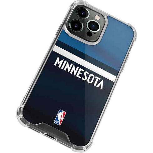NBA Minnesota Timberwolves Jersey iPhone 14 Pro Clear Case
