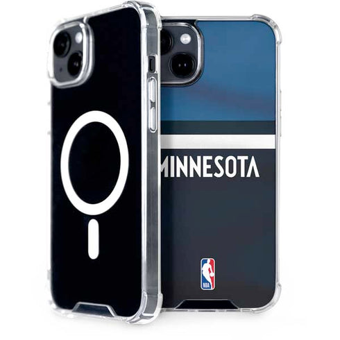 NBA Minnesota Timberwolves Jersey iPhone 15 Plus MagSafe Case