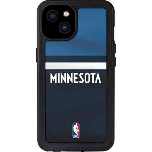 NBA Minnesota Timberwolves Jersey iPhone 15 Plus Waterproof Case