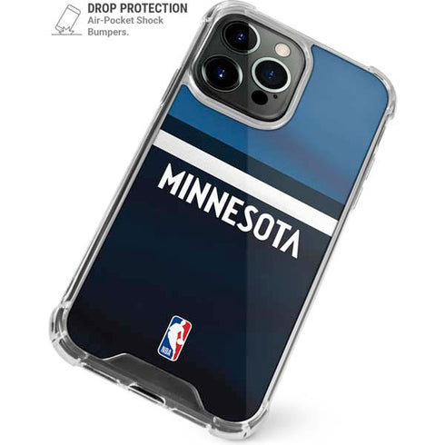 NBA Minnesota Timberwolves Jersey iPhone 15 Pro Max Clear Case