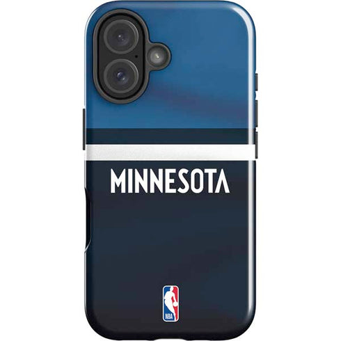 NBA Minnesota Timberwolves Jersey iPhone 16 Plus Impact Case