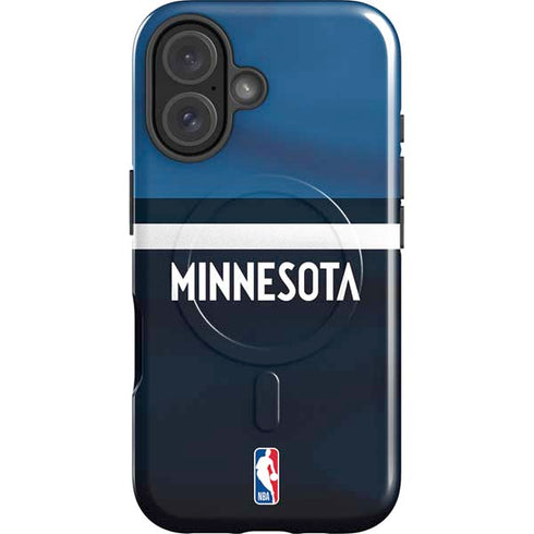 NBA Minnesota Timberwolves Jersey iPhone 16 Plus Magsafe Impact Case