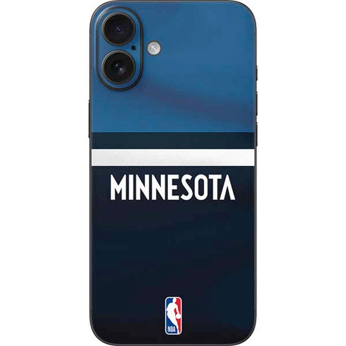 NBA Minnesota Timberwolves Jersey iPhone 16 Plus Skin